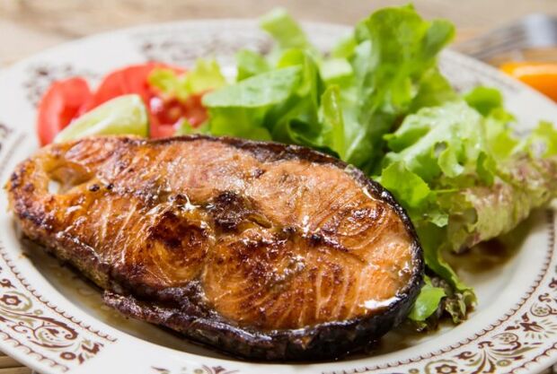 Poisson cuit au four
